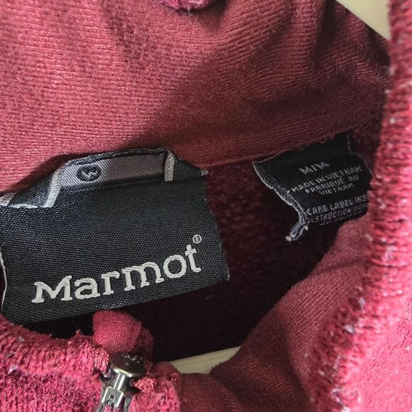 Marmot Mens Long Sleeve Mock Neck 1/4 Zip Pullover Medium - Picture 4 of 10